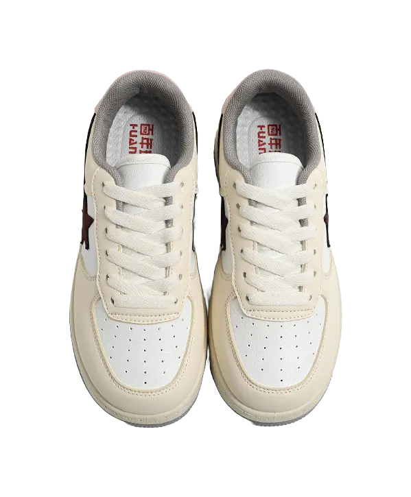 HUANQIU Slip Resistant, Abrasion Resistant, Lightweight, Height Increasing Low top Skateboard Shoes Unisex 