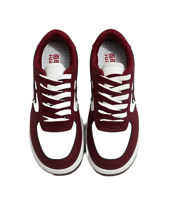 HUANQIU Slip Resistant, Abrasion Resistant, Lightweight, Height Increasing Low top Skateboard Shoes Unisex 