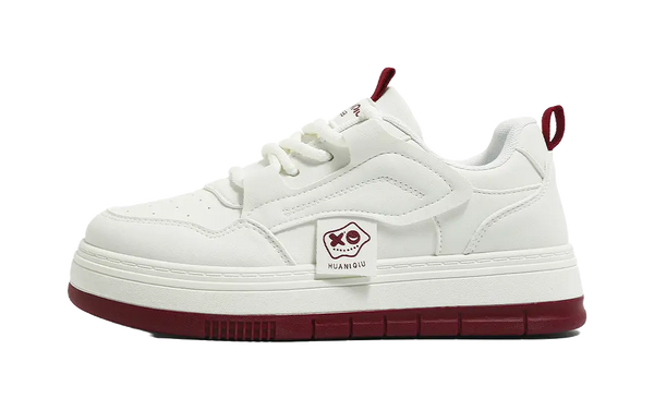 HUANQIU Slip Resistant, Abrasion Resistant, Lightweight, Height Increasing Low top Skateboard Shoes Women's 