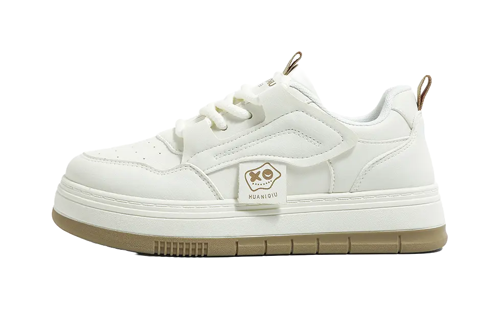 HUANQIU Slip Resistant, Abrasion Resistant, Lightweight, Height Increasing Low top Skateboard Shoes Women's 