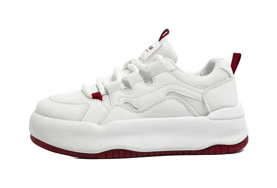 HUANQIU Slip Resistant, Abrasion Resistant, Lightweight, Height Increasing Low top Skateboard Shoes Women's 