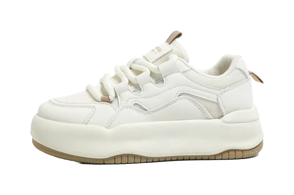 HUANQIU Slip Resistant, Abrasion Resistant, Lightweight, Height Increasing Low top Skateboard Shoes Women's 