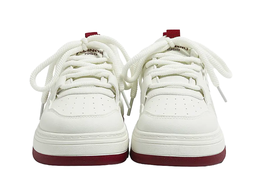 HUANQIU Slip Resistant, Abrasion Resistant, Lightweight, Height Increasing Low top Skateboard Shoes Women's 