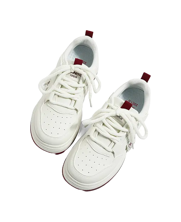 HUANQIU Slip Resistant, Abrasion Resistant, Lightweight, Height Increasing Low top Skateboard Shoes Women's 