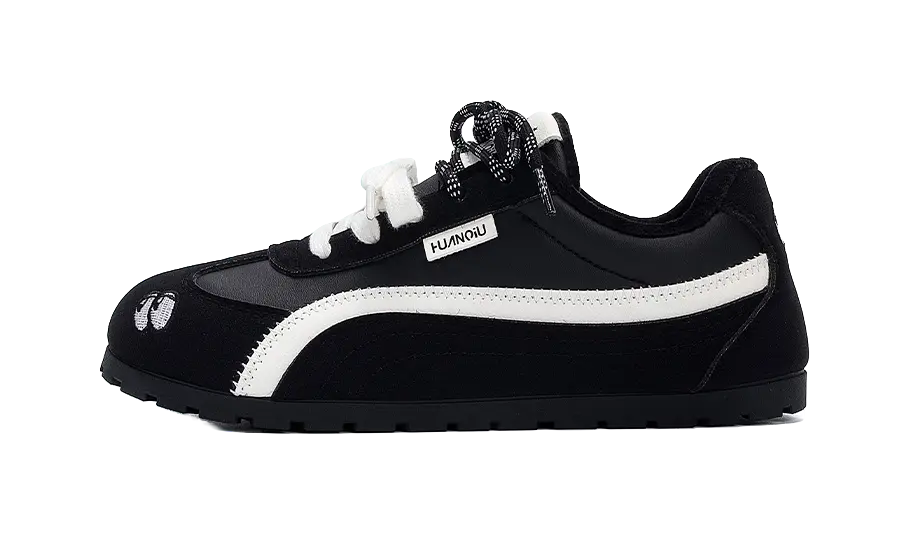 HUANQIU Synthetic Leather Coverage Height Increasing Abrasion Resistant Lightweight Low top Casual Shoes Womens  vjsneaker.com