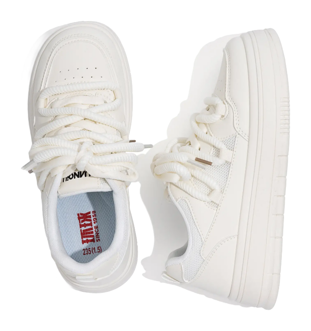 HUANQIU Thermal Slip Resistant, Abrasion Resistant, Height Increasing Low top Couple Unisex Black 