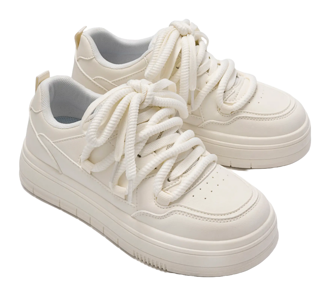 HUANQIU White Sneakers Coverage Height Increasing Lightweight Breathable Low top Skateboard Shoes Women's 
