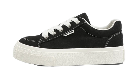 HUANQIU Women's Low-Top Canvas Shoes - Slip-Resistant Durable & Breathable Burgundy  VJSNEAKER