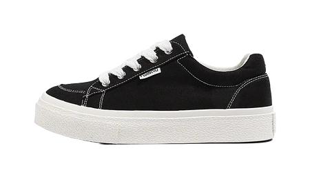 HUANQIU Women's Low-Top Canvas Shoes - Slip-Resistant Durable & Breathable Burgundy  VJSNEAKER