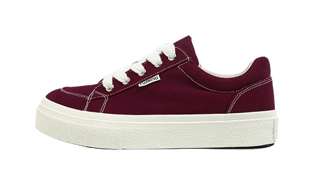 HUANQIU Women's Low-Top Canvas Shoes - Slip-Resistant Durable & Breathable Burgundy  VJSNEAKER
