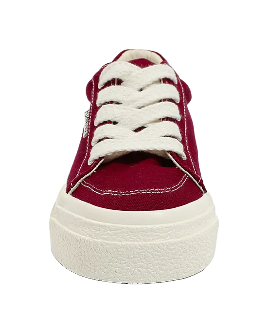 HUANQIU Women's Low-Top Canvas Shoes - Slip-Resistant Durable & Breathable Burgundy  VJSNEAKER