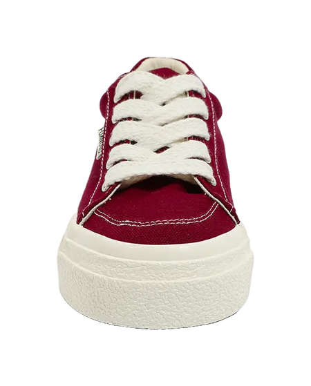 HUANQIU Women's Low-Top Canvas Shoes - Slip-Resistant Durable & Breathable Burgundy  VJSNEAKER