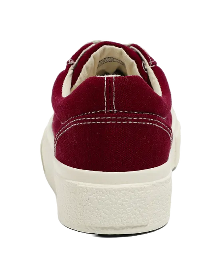 HUANQIU Women's Low-Top Canvas Shoes - Slip-Resistant Durable & Breathable Burgundy  VJSNEAKER