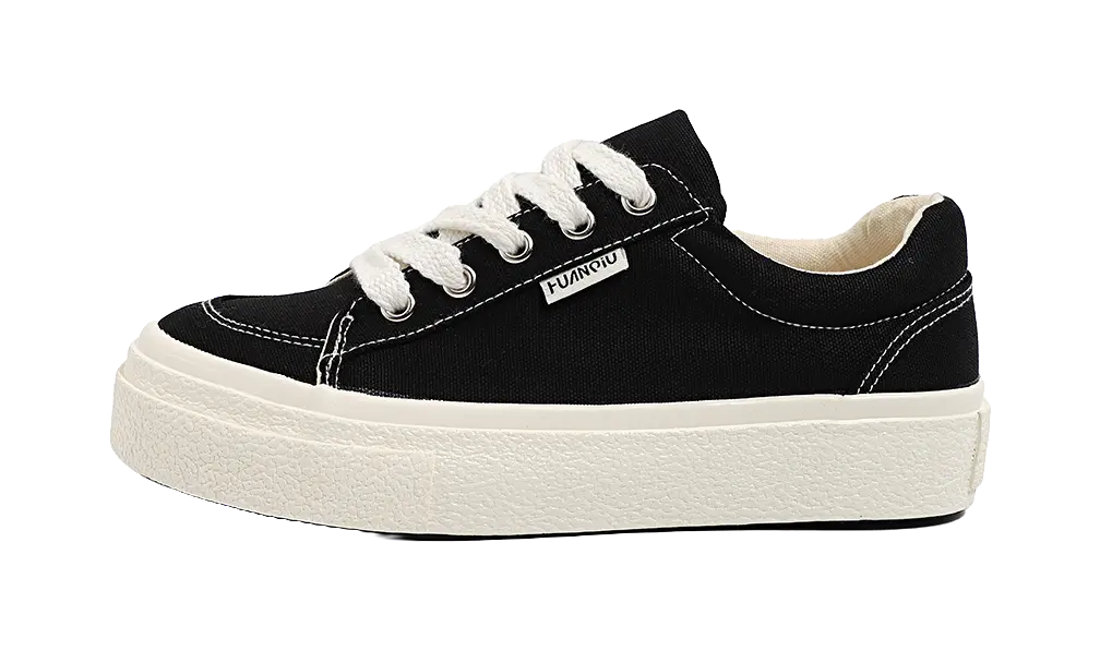 HUANQIU Women's Low-Top Canvas Shoes - Slip-Resistant Durable & Breathable Burgundy  VJSNEAKER