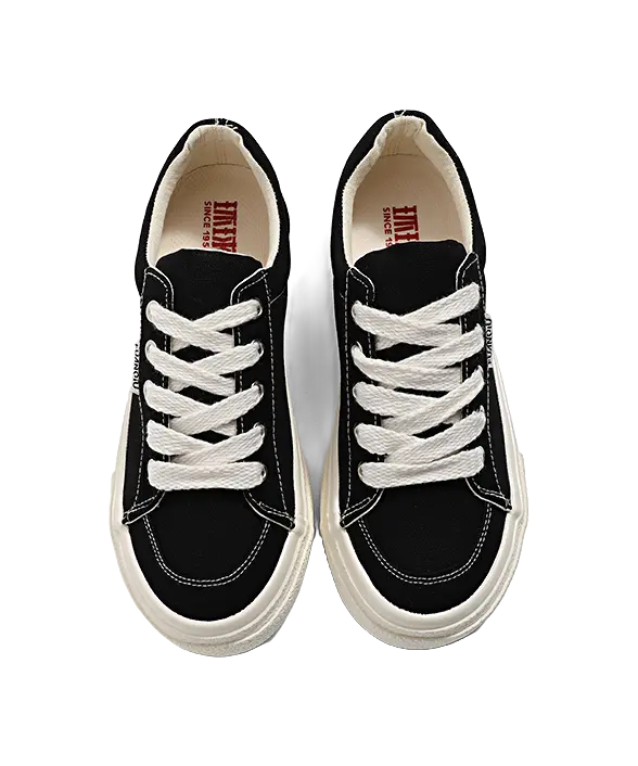 HUANQIU Women's Low-Top Canvas Shoes - Slip-Resistant Durable & Breathable Burgundy  VJSNEAKER