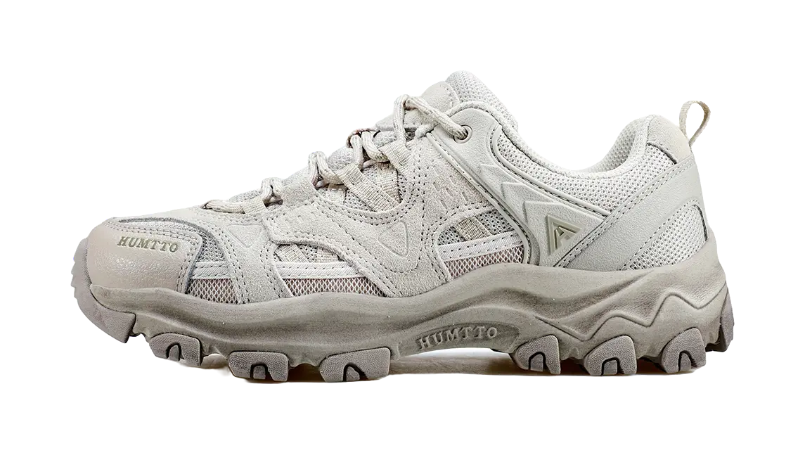 HUMTTO Women's Height Increasing Low-Top Outdoor Shoes - Cushioned Breathable & Retro Style Sandstorm Yellow 