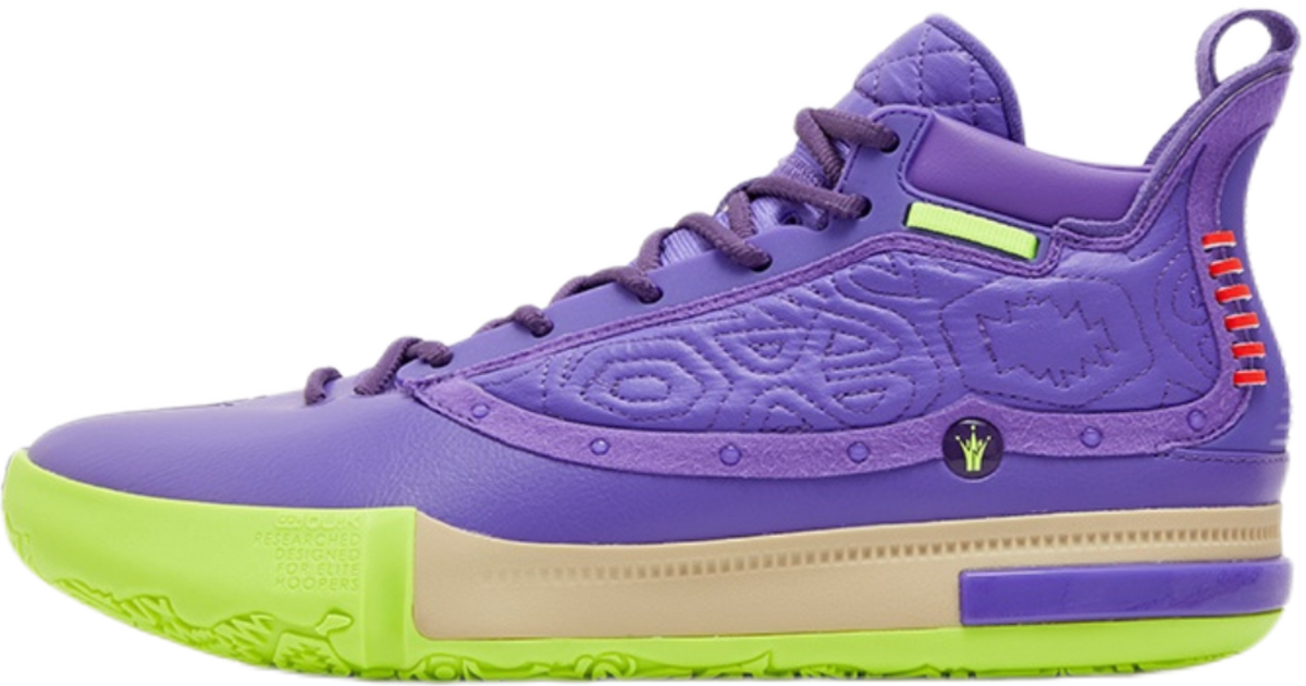 361° Joker Nikola Jokić The Legend Basketball Shoes Mens High top Ultraviolet/Spiritual Purple  vjsneaker.com