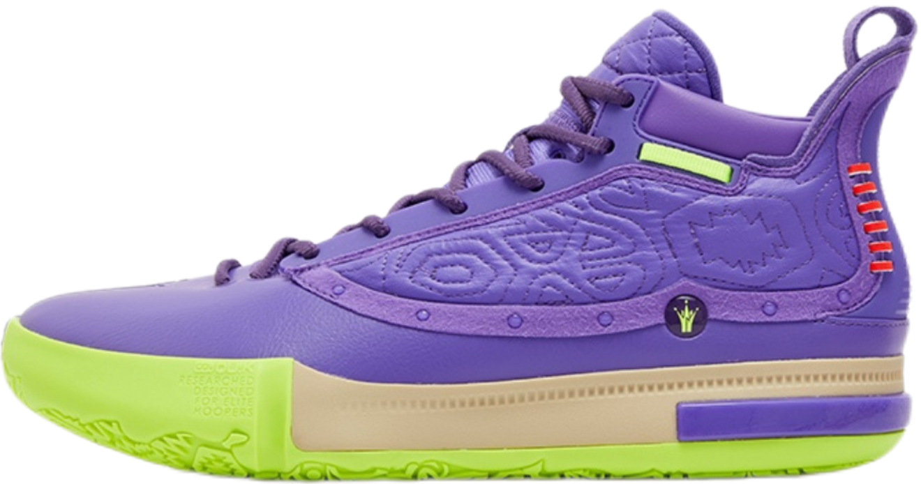 361° Joker Nikola Jokić The Legend Basketball Shoes Mens High top Ultraviolet/Spiritual Purple  vjsneaker.com