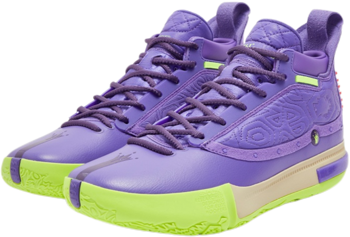 361° Joker Nikola Jokić The Legend Basketball Shoes Mens High top Ultraviolet/Spiritual Purple  vjsneaker.com