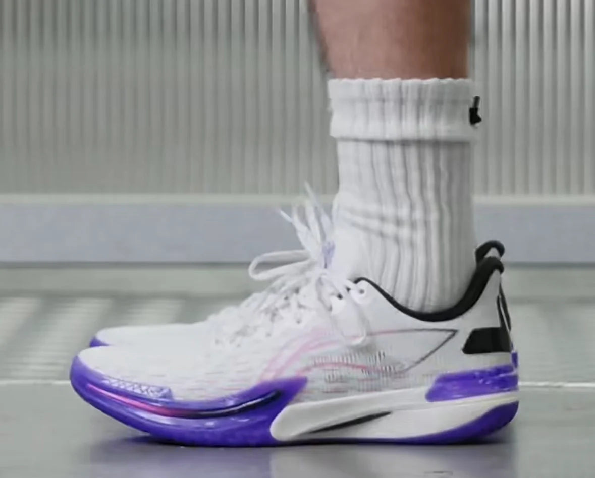 Li-Ning Gamma 1 'Meteor Shower' - Basketball Shoes Unisex Purple White  vjsneaker.com