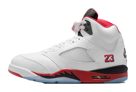 JORDAN 5 Retro Fire Red Black Tongue 2025  vjsneaker.com