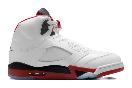 JORDAN 5 Retro Fire Red Black Tongue 2025  vjsneaker.com