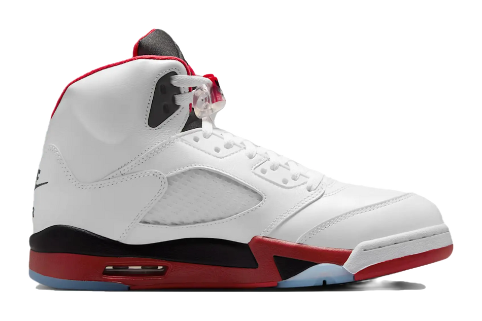 JORDAN 5 Retro Fire Red Black Tongue 2025  vjsneaker.com