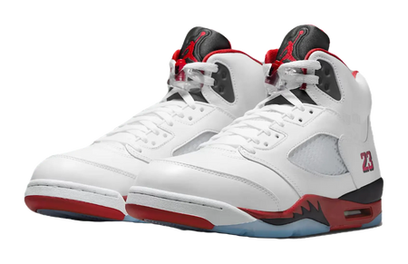 JORDAN 5 Retro Fire Red Black Tongue 2025  vjsneaker.com