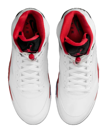 JORDAN 5 Retro Fire Red Black Tongue 2025  vjsneaker.com