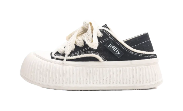 Jifffly Slip Resistant, Abrasion Resistant, Lightweight, Breathable, Height Increasing Low top Skateboard Shoes Women's 