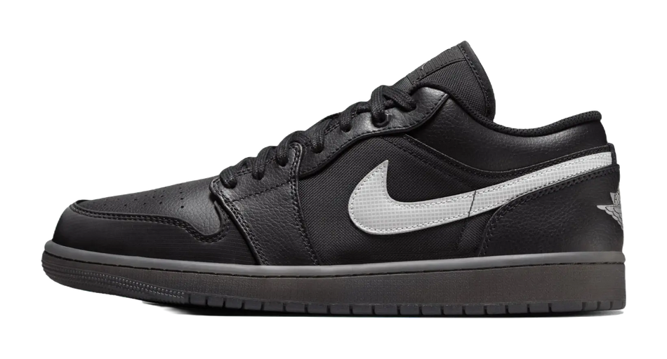 Jordan 1 Low Black White Dark Smoke Grey  vjsneaker.com