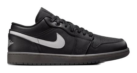 Jordan 1 Low Black White Dark Smoke Grey  vjsneaker.com