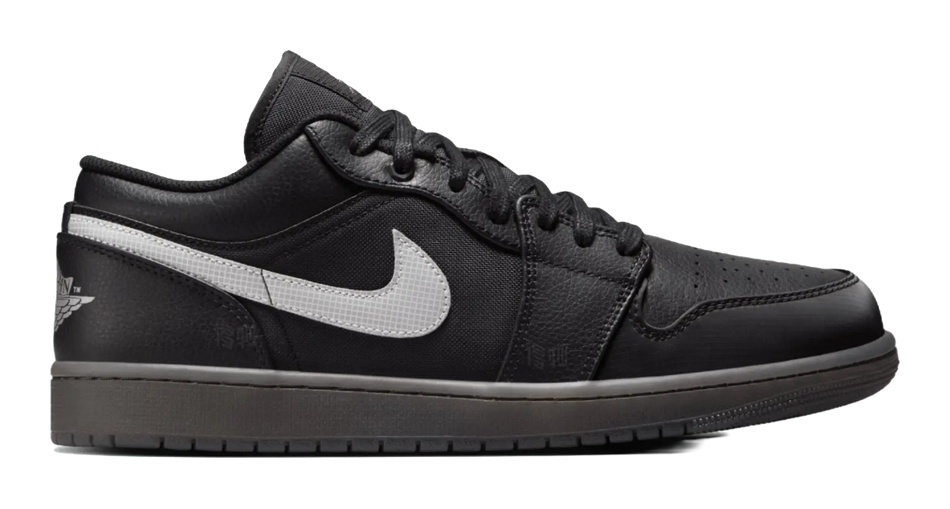 Jordan 1 Low Black White Dark Smoke Grey  vjsneaker.com