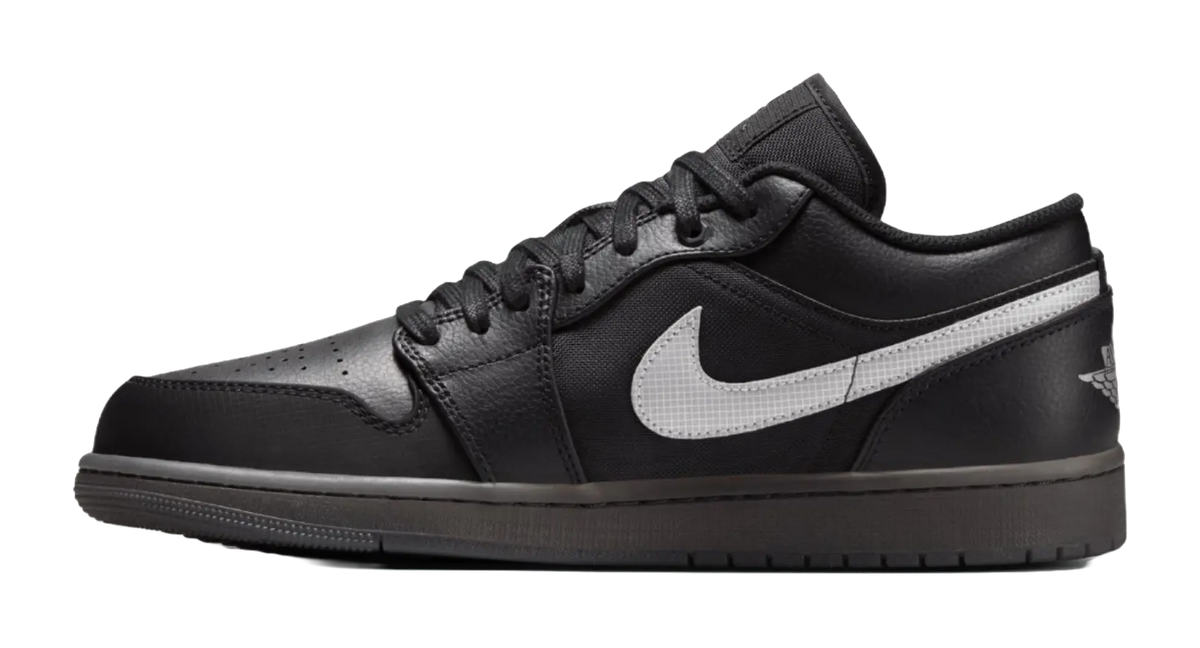 Jordan 1 Low Black White Dark Smoke Grey  vjsneaker.com