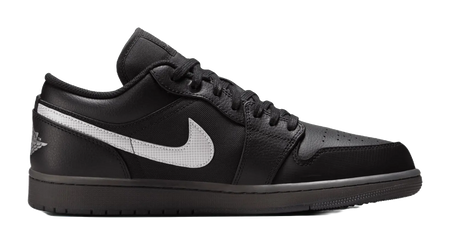 Jordan 1 Low Black White Dark Smoke Grey  vjsneaker.com