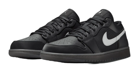 Jordan 1 Low Black White Dark Smoke Grey  vjsneaker.com