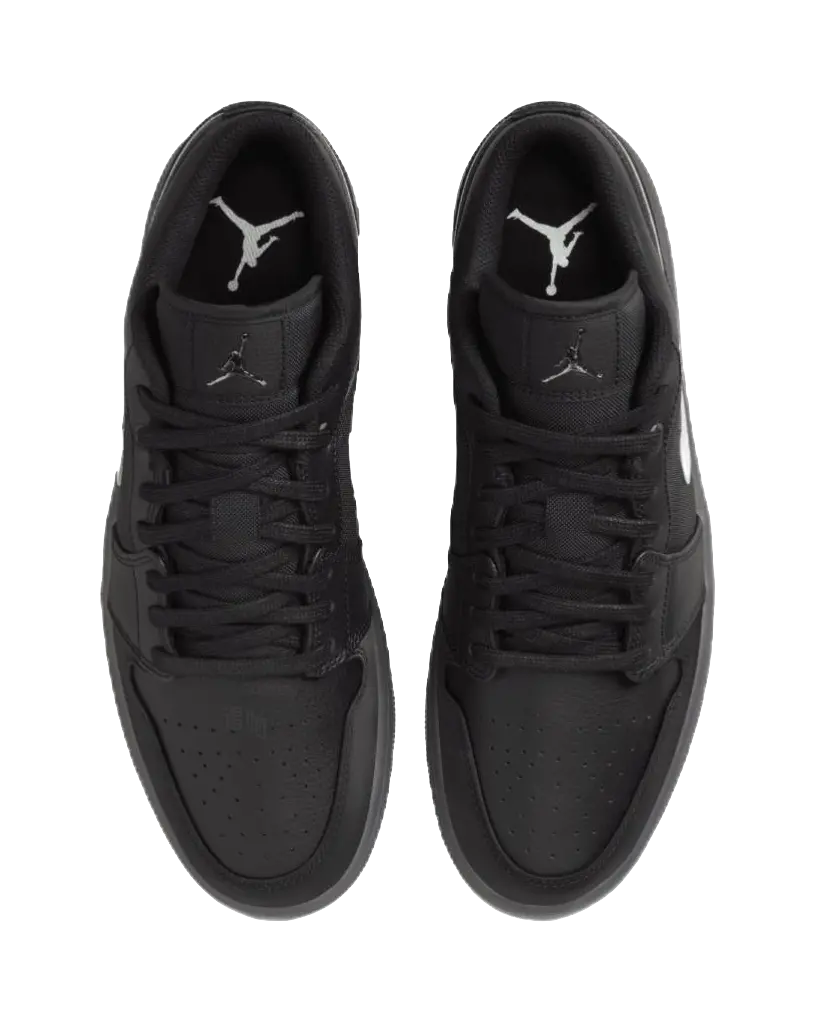Jordan 1 Low Black White Dark Smoke Grey  vjsneaker.com
