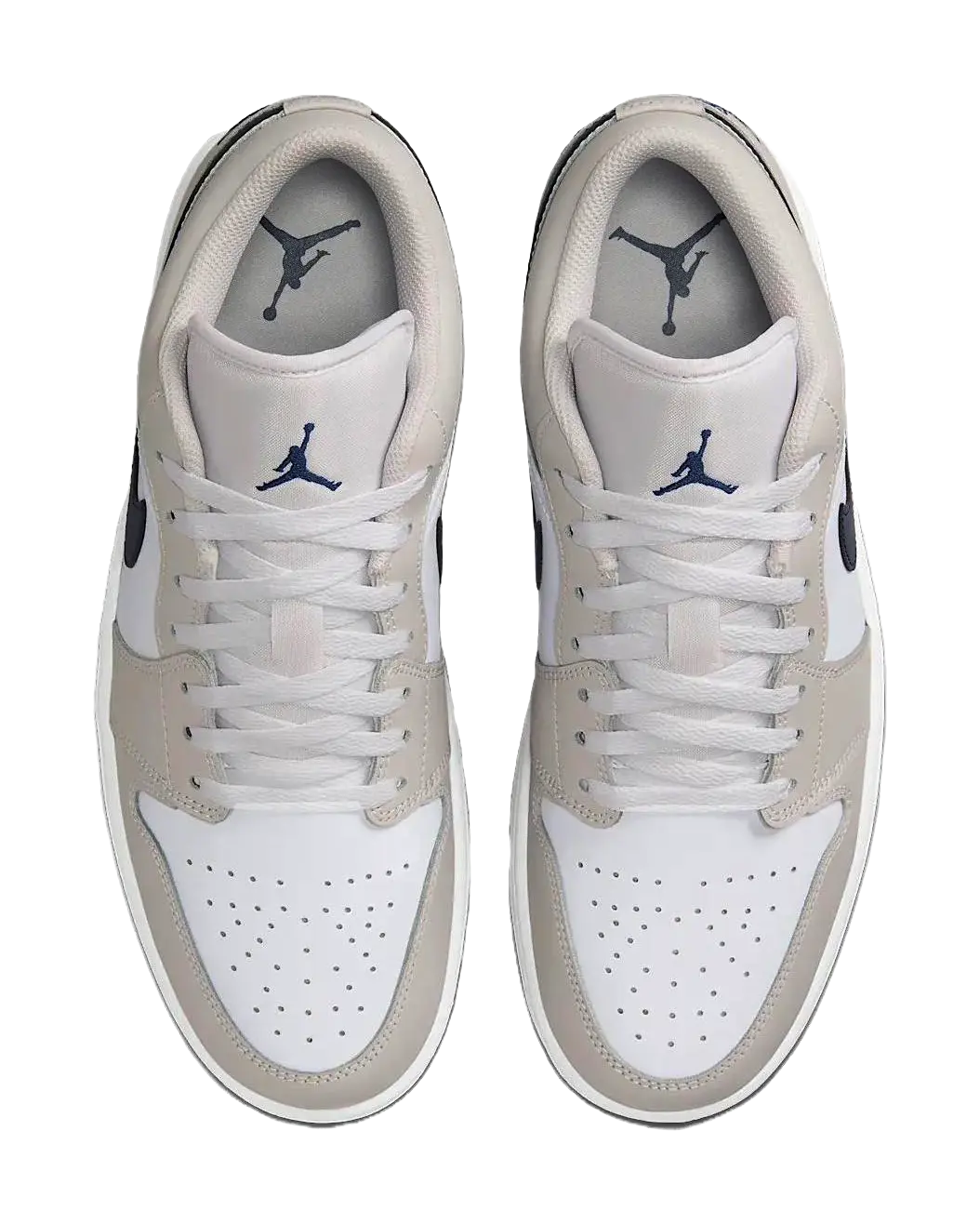 Jordan 1 Low Midnight Navy Neutral Grey  vjsneaker.com