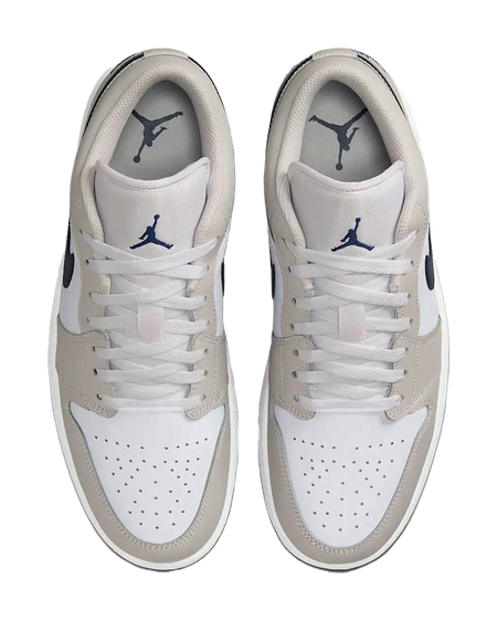 Jordan 1 Low Midnight Navy Neutral Grey  vjsneaker.com
