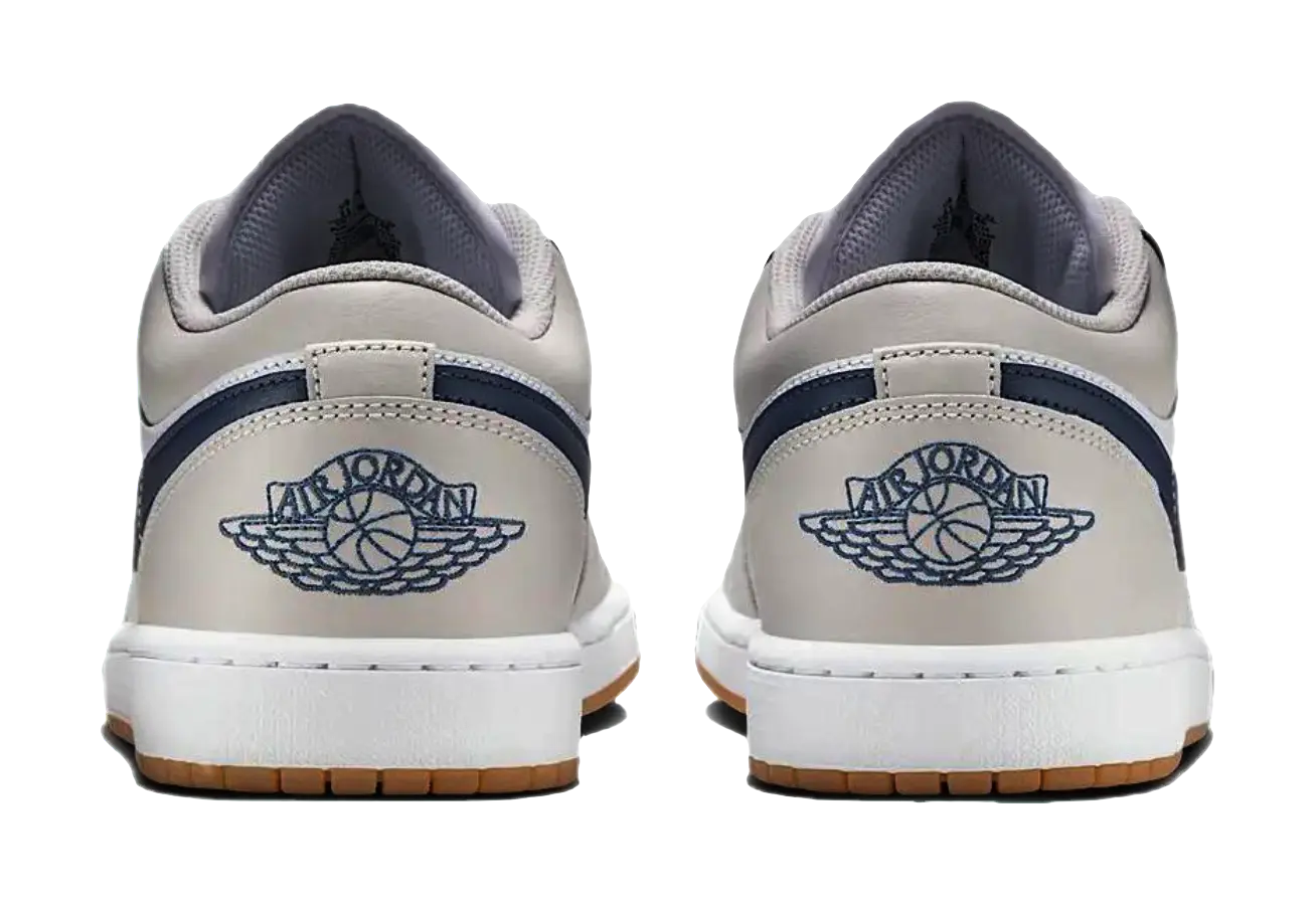 Jordan 1 Low Midnight Navy Neutral Grey  vjsneaker.com