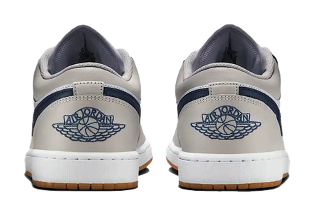 Jordan 1 Low Midnight Navy Neutral Grey  vjsneaker.com
