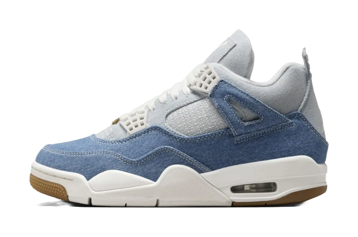 Jordan 4 Retro Tex Denim Worn Blue Womens  vjsneaker.com