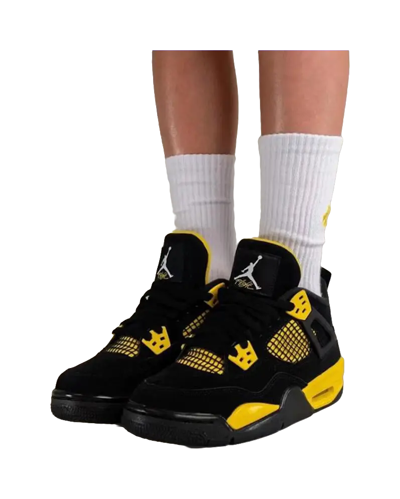 Jordan 4 Retro Thunder 2023 GS  vjsneaker.com