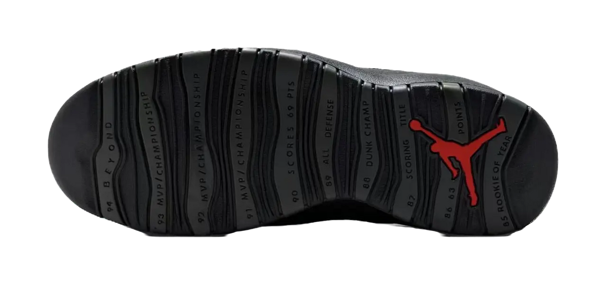 Jordan Air Jordan 10 Mid top Vintage Basketball Shoes Mens Black  vjsneaker.com