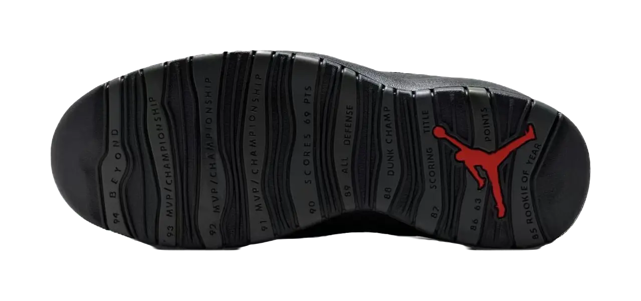 Jordan Air Jordan 10 Mid top Vintage Basketball Shoes Mens Black  vjsneaker.com