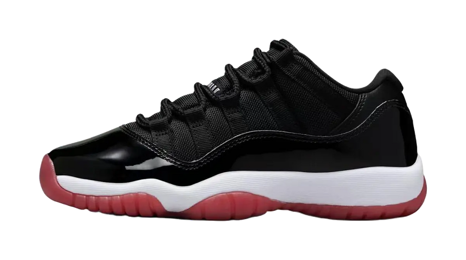 Jordan Air Jordan 11 Retro Slip Resistant Abrasion Resistant Low top Childrens Basketball Shoes Black Unisex  vjsneaker.com