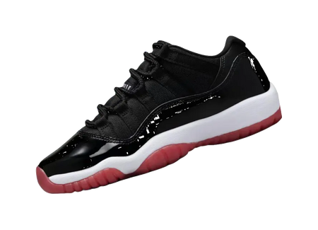 Jordan Air Jordan 11 Retro Slip Resistant Abrasion Resistant Low top Childrens Basketball Shoes Black Unisex  vjsneaker.com