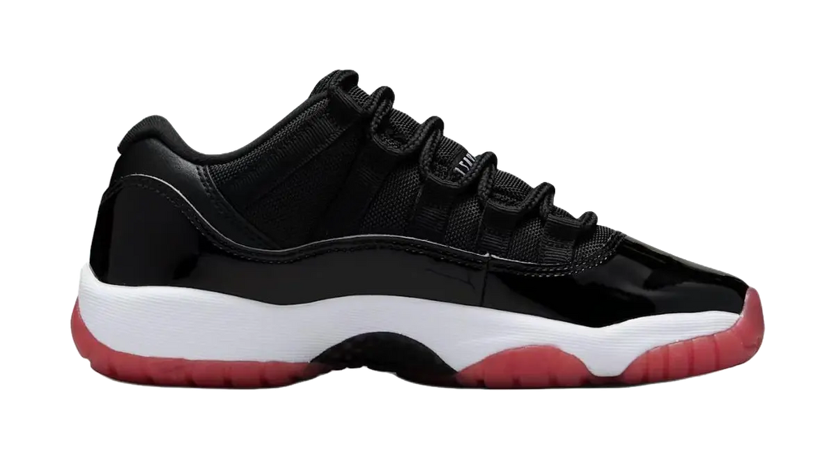 Jordan Air Jordan 11 Retro Slip Resistant Abrasion Resistant Low top Childrens Basketball Shoes Black Unisex  vjsneaker.com