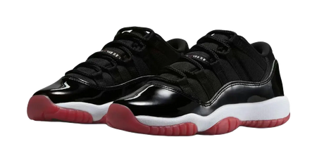 Jordan Air Jordan 11 Retro Slip Resistant Abrasion Resistant Low top Childrens Basketball Shoes Black Unisex  vjsneaker.com
