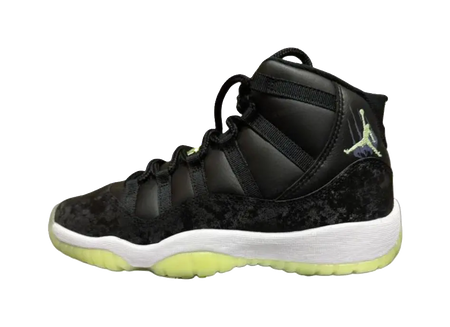 Jordan Air Jordan 11 Slip Resistant Abrasion Resistant High top Childrens Basketball Shoes Black Unisex  vjsneaker.com